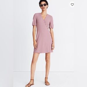 NWOT Madewell Cross-Front Button Dress